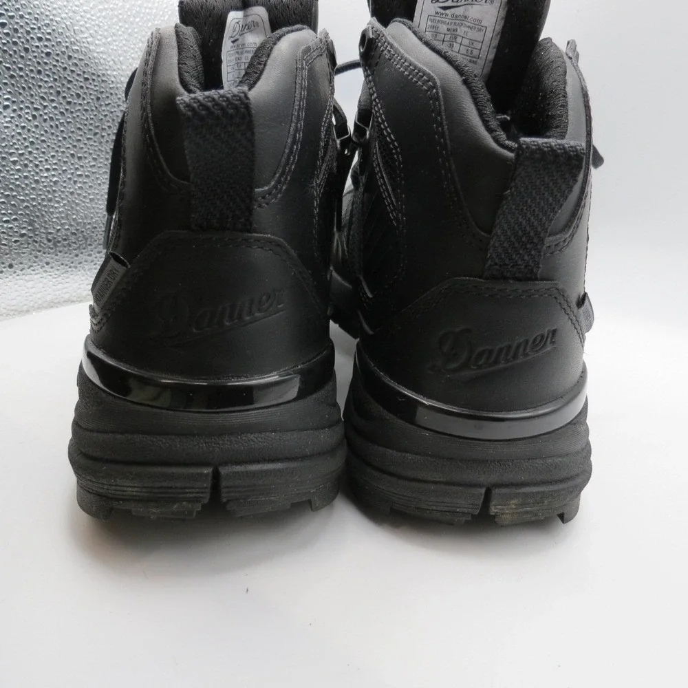 Danner FullBore Mens 4.5' Leather Black Danner Dry Safety Toe Boots Black Sz 6EE